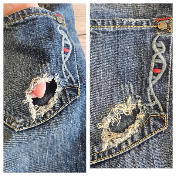 Genetic Denim Distressed Jeans Size 31 - Picture 10 of 16